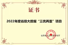 2022年度工信廳省級大數據“三優(yōu)兩重”項目